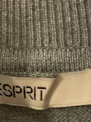 Vorschaubild 5 von Damen Strickkleid Rollkragen Langarm Grau Gr. L Midikleid