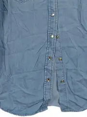 Vorschaubild 3 von Jeanshemd Damen Gr. M Blau Langarm Denim Hemdbluse