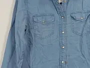 Vorschaubild 4 von Jeanshemd Damen Gr. M Blau Langarm Denim Hemdbluse