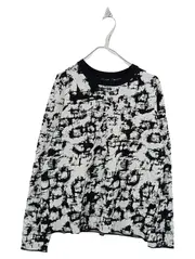 Vorschaubild 1 von TAIFUN Damen Pullover Gr. 42/XL Schwarz Weiß Abstrakt Langarm