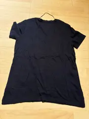 Vorschaubild 2 von Damen T-Shirt V-Ausschnitt Blau Gr. 36/S Basic Baumwolle Modal