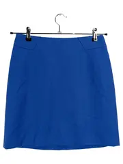 Vorschaubild 1 von Damen Minirock Blau Gr. 34 Wolle Business Elegant Rock