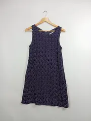 Vorschaubild 2 von Kleid Damen Gr. 36 Sommerkleid Blau Viskose Muster Freizeitkleid