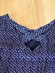 Vorschaubild 3 von Kleid Damen Gr. 36 Sommerkleid Blau Viskose Muster Freizeitkleid