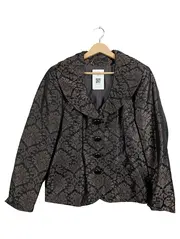 Vorschaubild 1 von Damen Blazer Gr. 40 Braun Jacquard Elegant Festlich