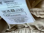 Vorschaubild 3 von Damen Stoffhose Chino Beige Gr. 38 Lyocell Baumwolle