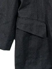 Vorschaubild 4 von Damen Blazer Gr. 40 Grau Nadelstreifen Wolle Business Elegant