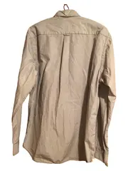 Vorschaubild 2 von Herren Freizeithemd Gr. 40/L Grau Gestreift Langarm Baumwolle