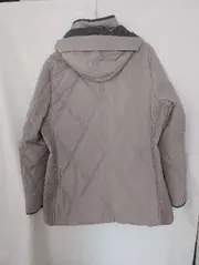 Vorschaubild 2 von Damen Steppjacke Kapuze Beige Gr. 44 Winterjacke