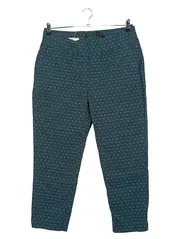 Vorschaubild 1 von Stoffhose Damen Gr. 44 Petrol Geometrisch Elegant Business