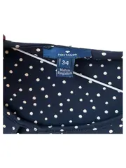 Vorschaubild 4 von Damen Kleid Punkte Navy Blau Gr. 34 XS Freizeitkleid