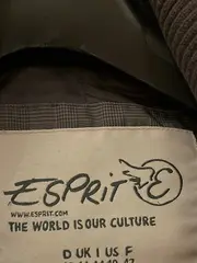 Vorschaubild 6 von Damen Steppjacke Gr. 40/L Grau Kariert Winterjacke Gürtel