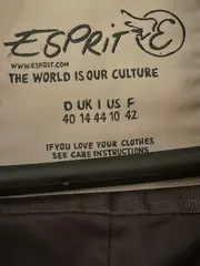 Vorschaubild 5 von Damen Steppjacke Gr. 40/L Grau Kariert Winterjacke Gürtel