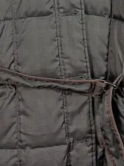 Vorschaubild 3 von Damen Steppjacke Gr. 40/L Grau Kariert Winterjacke Gürtel