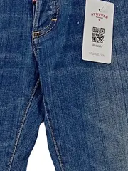 Vorschaubild 2 von Damen Slim Fit Jeans Destroyed Look Blau Gr. 42 W33