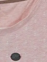 Vorschaubild 4 von Damen T-Shirt Rosa Gr. M Anker-Muster Maritim Baumwolle