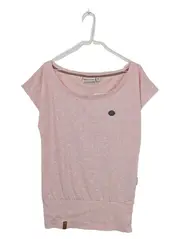 Vorschaubild 1 von Damen T-Shirt Rosa Gr. M Anker-Muster Maritim Baumwolle
