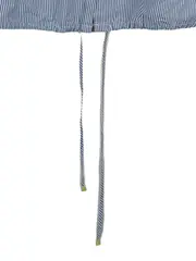 Vorschaubild 4 von Hemdbluse Damen Baumwolle Gestreift Blau Gr. 38 M