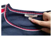 Vorschaubild 5 von Damen Pullover Gr. M Blau Rot Streifen Baumwolle Langarm