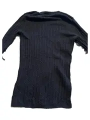 Vorschaubild 3 von Damen Pullover Zopfmuster Navy Blau Gr. XS/34