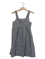 Vorschaubild 1 von Sommerkleid Mädchen Blumenmuster Baumwolle Trägerkleid Blau Gr. 134