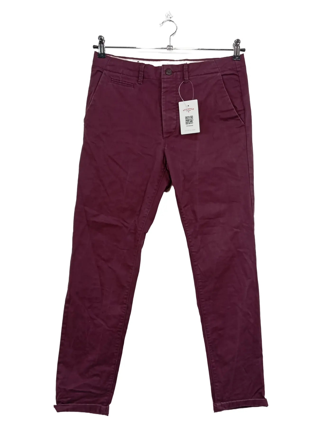 JACK & JONES Herren Chino Stoffhose Bordeaux Rot Gr. 40 W31 L29