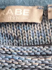 Vorschaubild 4 von Damen Pullover Gr. 38/M Melange Blau Baumwolle Strick