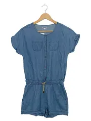 Vorschaubild 1 von Mädchen Jeans-Overall kurz Gr. 156/158 Blau Lyocell