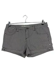 Vorschaubild 1 von Jeans Damen Shorts kariert Gr. W30/38 Stretch grau schwarz