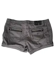 Vorschaubild 2 von Jeans Damen Shorts kariert Gr. W30/38 Stretch grau schwarz