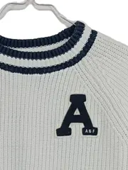 Vorschaubild 3 von Pullover Damen 34 XS Weiß Baumwolle Strickpullover Logo A