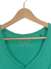 Vorschaubild 5 von Damen Tank Top Strass Logo Grün Gr. S 36 V-Ausschnitt