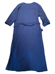 Vorschaubild 2 von Blusenkleid Damen Gr. 36/S Blau Hemdblusenkleid Gürtel