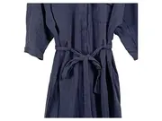 Vorschaubild 3 von Blusenkleid Damen Gr. 36/S Blau Hemdblusenkleid Gürtel