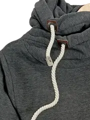 Vorschaubild 5 von Kapuzenpullover Hoodie Damen Gr. M Grau Meliert Casual Baumwolle