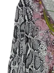 Vorschaubild 4 von Damen Bluse 3/4 Arm Animal Print Freizeit L 40 Mehrfarbig