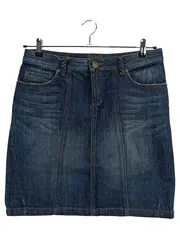 Vorschaubild 1 von Damen Jeansrock Gr. 38 Blau Denim Minirock Casual