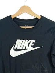 Vorschaubild 2 von Langarmshirt Damen Longsleeve Shirt Logo Print Baumwolle Schwarz Gr. 36 S