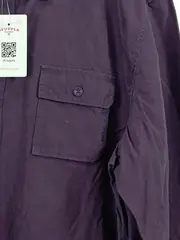 Vorschaubild 4 von Herren Freizeithemd Langarm Utility Lila Gr. XXL