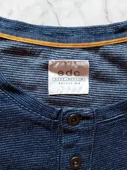 Vorschaubild 5 von EDC Herren Pullover Gr. 50/L Blau Casual Baumwolle Langarm