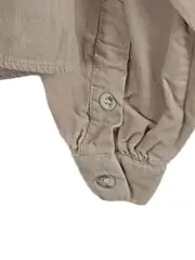 Vorschaubild 4 von TRF Cord Hemdbluse Damen Gr. S Beige Baumwolle Langarm
