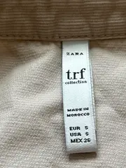 Vorschaubild 5 von TRF Cord Hemdbluse Damen Gr. S Beige Baumwolle Langarm
