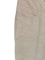 Vorschaubild 2 von Leinen Stoffhose Damen Casual Beige Gr. W31/40 L Sommer