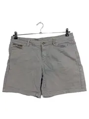 Vorschaubild 1 von Damen Shorts Gr. 38 Grau Baumwolle Stretch Casual Kurze Hose