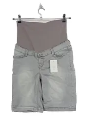 Vorschaubild 1 von Damen Umstands-Shorts Jeans Bermuda Grau Gr. 34 XS NEU