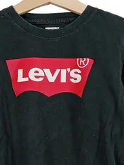 Vorschaubild 3 von Langarmshirt Kinder Jungen Gr. 110 (5 Jahre) Schwarz Logo Print Baumwolle