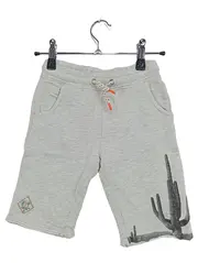Vorschaubild 1 von Shorts Kaktus Print Sweat Jogginghose Kinder Grau Gr. 116