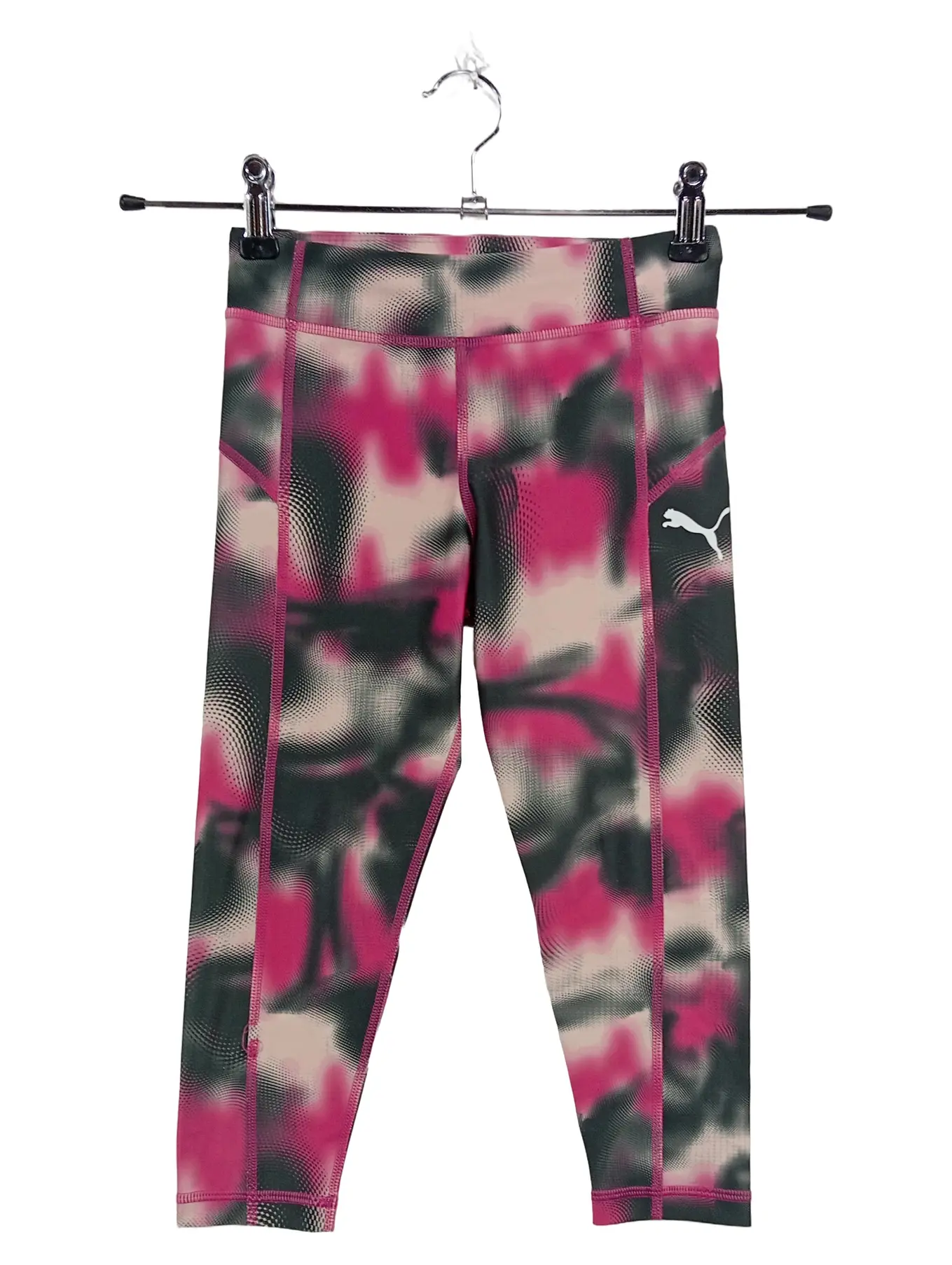 PUMA Kinder Mädchen Leggings Sport Capri Gr. 128 Mehrfarbig Grafisch