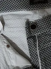 Vorschaubild 2 von Damen Anzughose Gr. 36 Grau Geometrisch Baumwolle Business