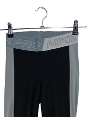 Vorschaubild 2 von Pro Damen Sport Leggings Schwarz Grau Fitness Tights XS